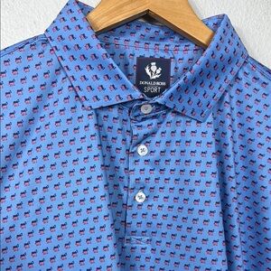 Donald Ross Sport‎ Men's Democrat Patterned Polo